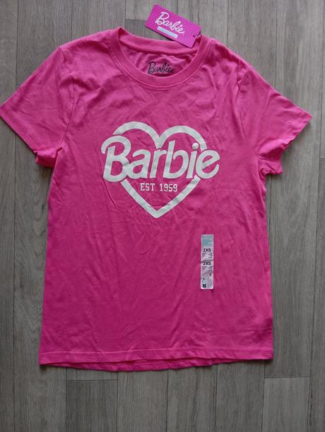 Tričko barbie 2xs, primark,30 / 32 / 34
