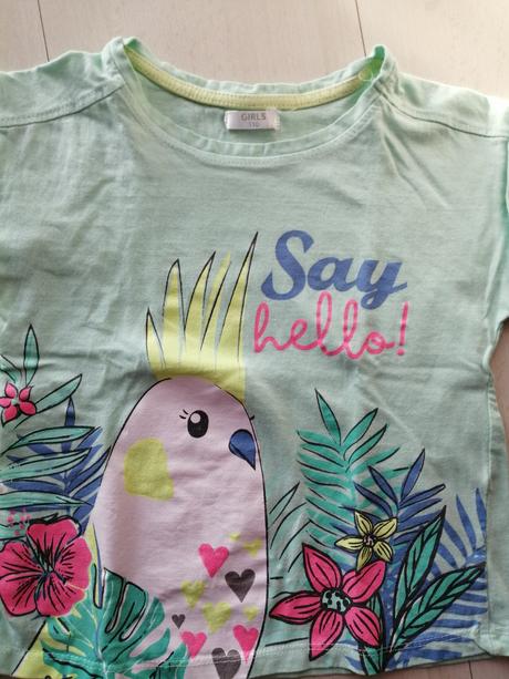 Trička 2 ks pre dievčatka veľ. 110, 110