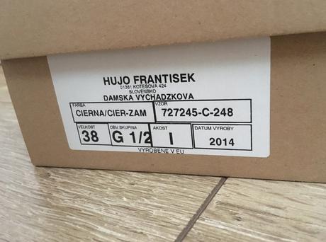 Kožené čierne lodičky hujo, 38