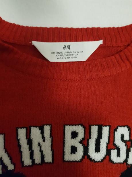 Svetrik vianocny, h&m,146