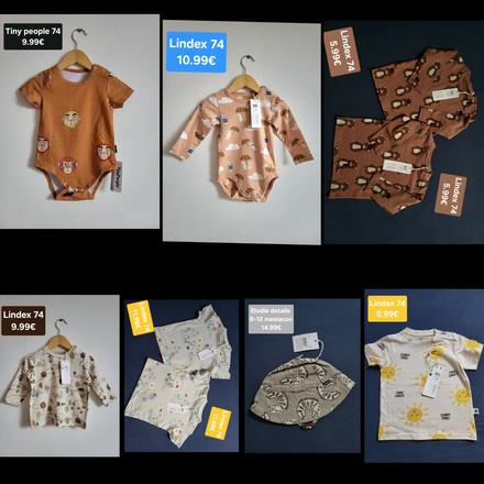 Lindex 74 tričko, 68–80