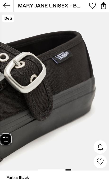 Vans balerínky s remienkom v.33, vans,33