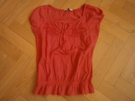 Blúzka jahodovej farby, l