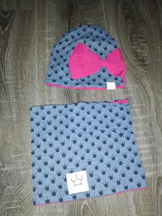 Čiapka, nakrčnik set, 62