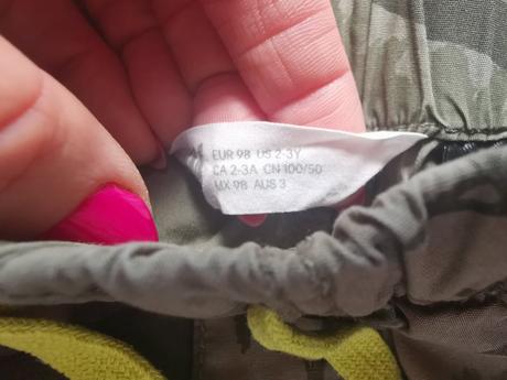 Šortky dino, h&m, č. 98, h&m,98