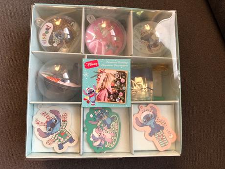 Stitch vianočné gule, 