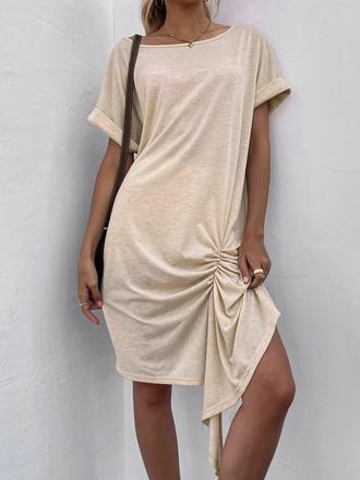 Trickove saty beige, s