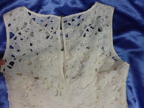 Kvalitné biele spoločenské šaty, h&m,xs