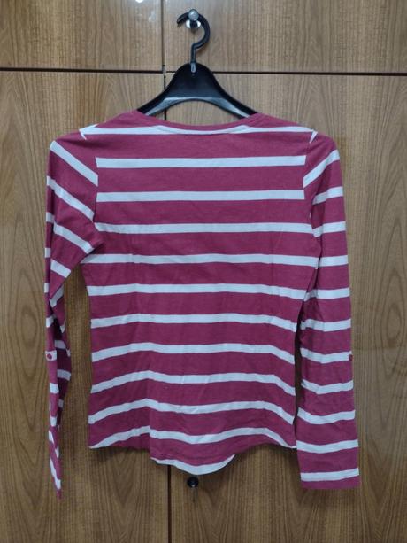 Pásikavé tričko s dlhým rukávom, terranova,m