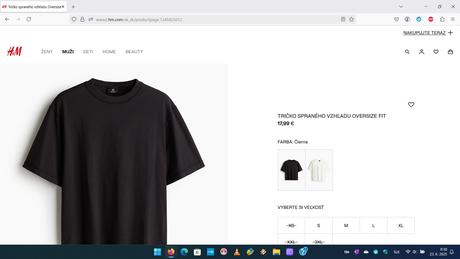 Tričko hm oversize čierne, h&m,l
