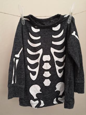 Tričko s kostrou, next,98