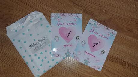 Míľnikové kartičky pre dievčatko,