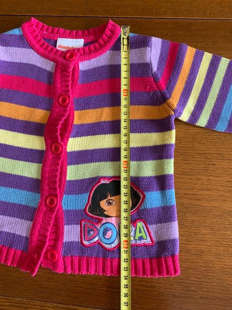 Veselý farebný svetrík dora objaviteľka, nickelodeon,98