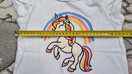 B3556 tričko jednorožec, c&a,128