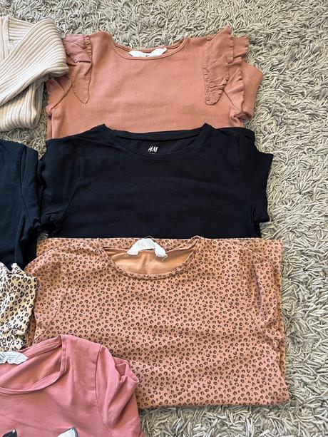 Trička s dlhým rukavom, h&m,122