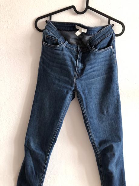 Modré rifle h&m/ dámske modré džínsy, h&m,34