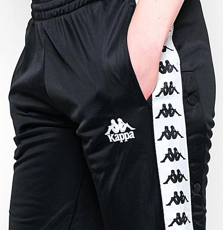 Dámske čierne tepláky/tepláky kappa, kappa,m