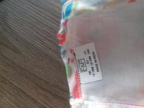 Kvietkove letne saty 12-18 mes., f&f,86