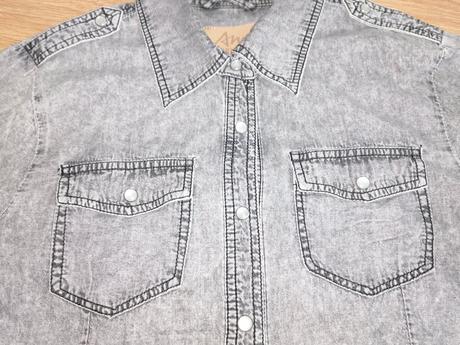 Bavlnená košeľa rifľového vzhľadu, l