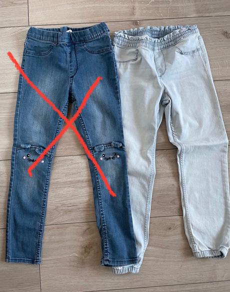 Denimové nohavice, h&m,122