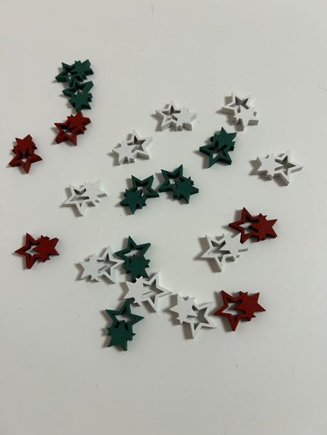 Drevené hviezdy na dekoráciu, 