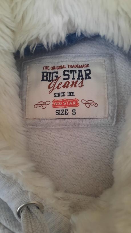 Mikina s kožušinou big star, s