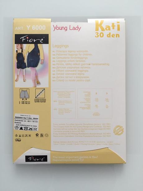 Fiore pančuškové vzorované 3/4 leginy., 128 / 134