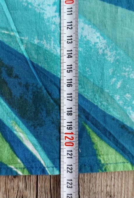 Modrozelené dlhé letné šaty, h&m,s