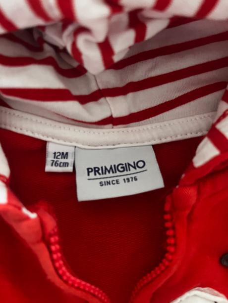 Červená mikina s kapucňou, 80