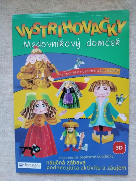 3d vystrihovačky - medovníkový domček,