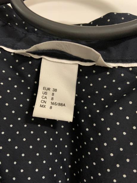 Bodkovaná košeľa, h&m,38