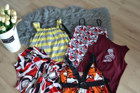 Balík dámskych tričiek 5ks/8e, veľkosť m, m