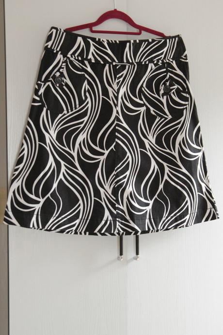 Čierno biela sukňa h&m m, m