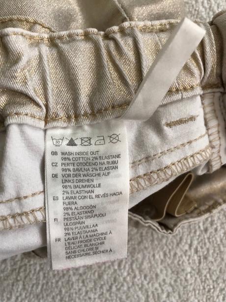 Zlaté nohavice, h&m,110