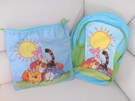 Ruksak macko pú + vrecúško na telesnú výchovu, 