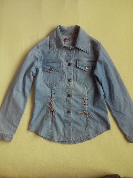 Riflová košeľa nenosená, s