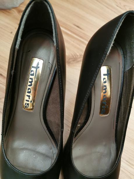 Kožené lodičky, tamaris,37