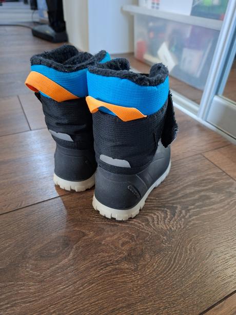 Detské hrejivé nepremokavé turistické čižmy, 24