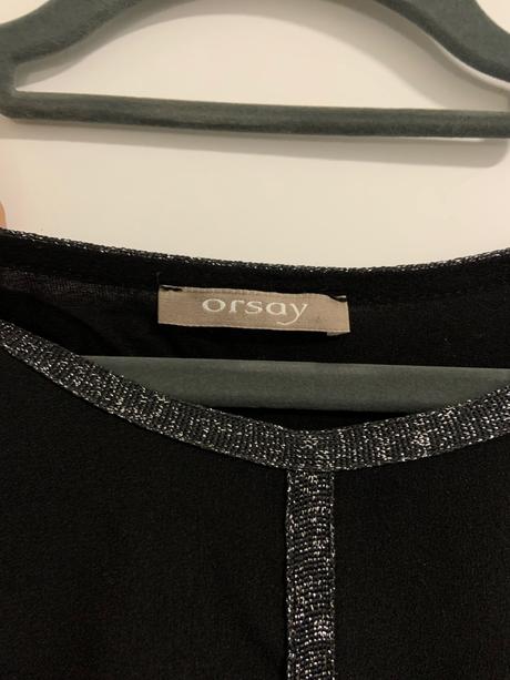 Čierna blúzka, orsay,s