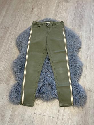 Dievčenské rifle so zlatým pásikom zara (164), zara,164