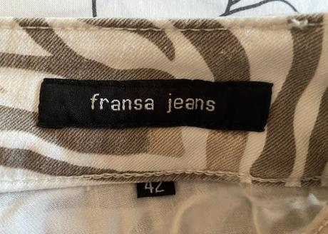 Kvalitné nohavice so vzorom fransa jeans v. 42, 42