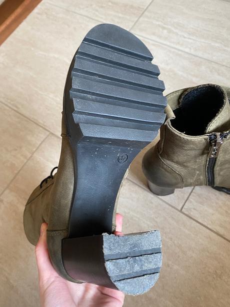 Členkové topánky na opätku -37, 37