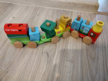 Drevená stavebnica - vláčik, 