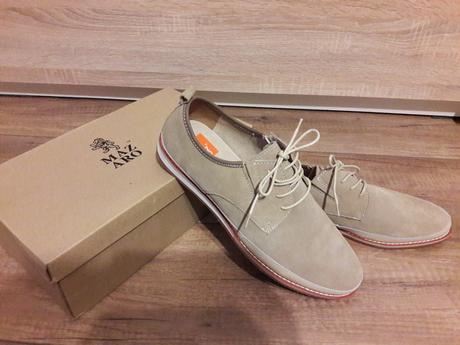 Elegantné topánky z brúsenej kože, 45