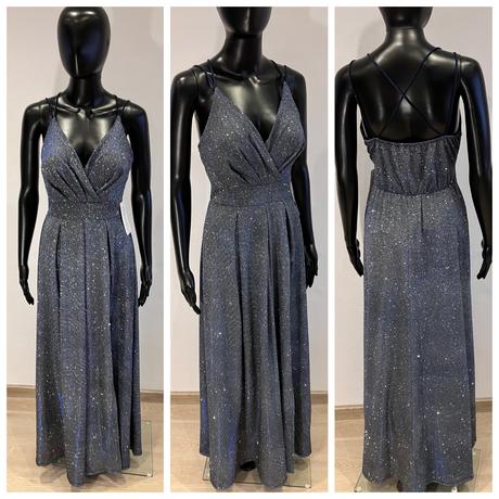 Dámske trblietavé spoločenské šaty (uni), l / m / s