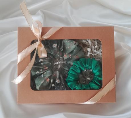 Darčekové balenie, set, doplnky na vlasy, gumičky, 