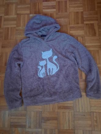 Dámska huňatá mikina, m