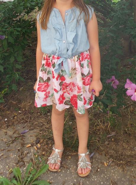 Riflovo - kvetinkové šaty, 116