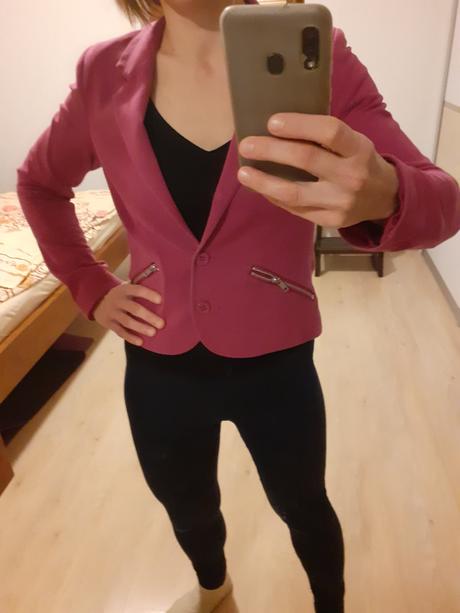 Ružové sako divided, h&m,m