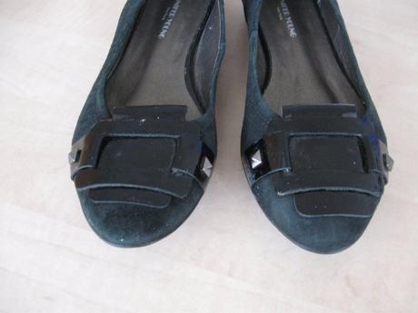 Čierne  zamatové baleríny, 37, 37